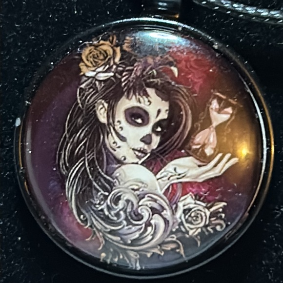 2 beautiful pendants, sugar skull/ gothic - Picture 2 of 5